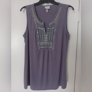 Knox Rose lavender sleeveless top
